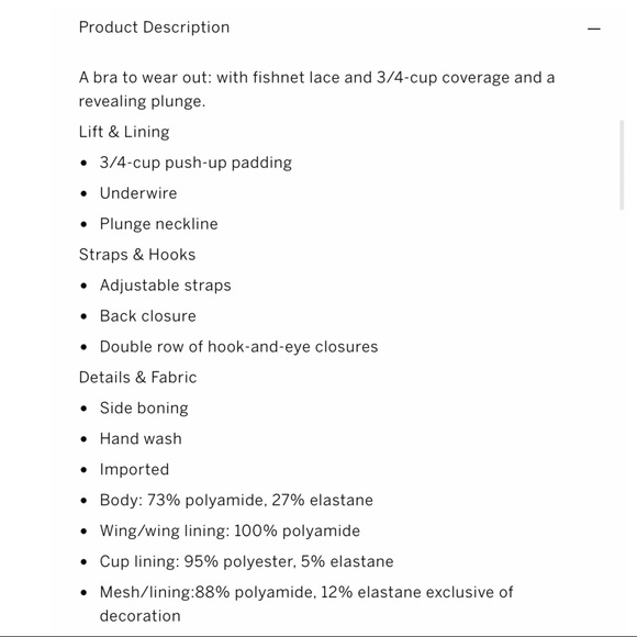 VICTORIA SECRET FISHNET LACE PUSH-UP BRA.SIZE 34DD - Picture 7 of 7